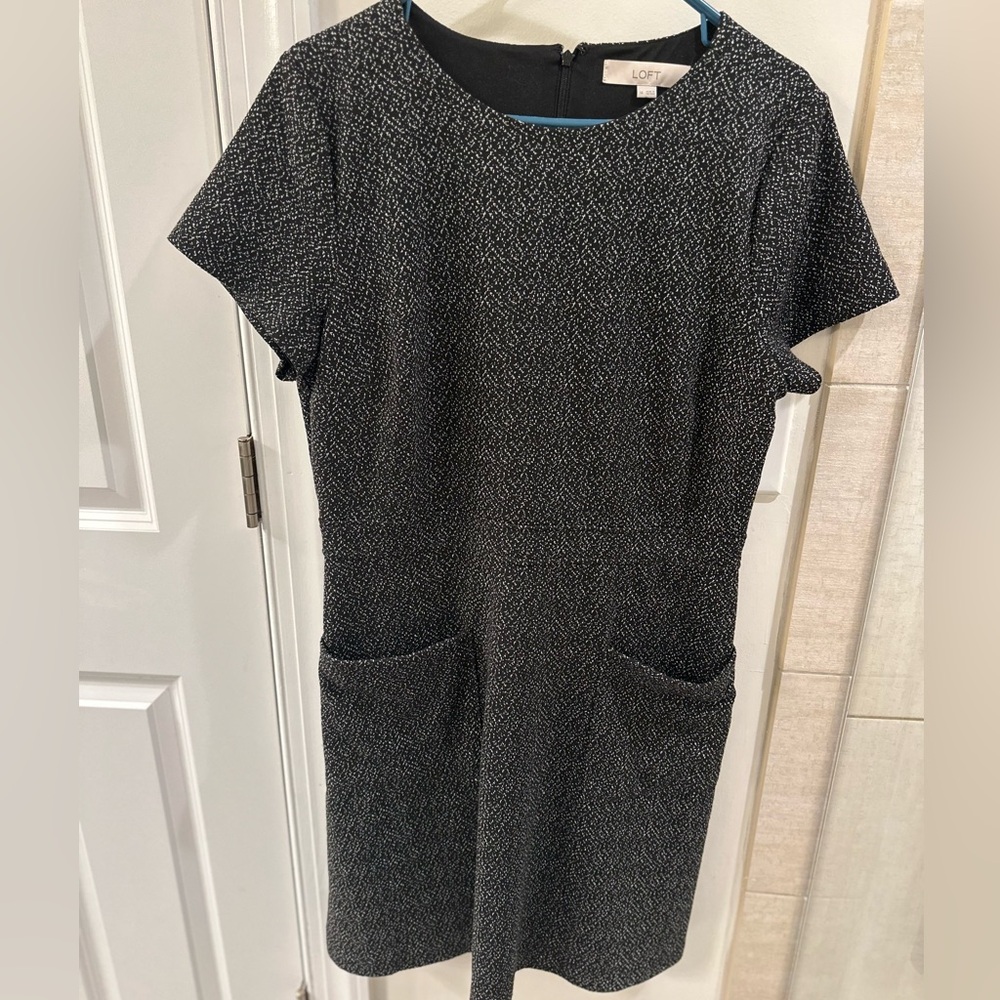 LOFT - Size 14 -  Black Tailored dress